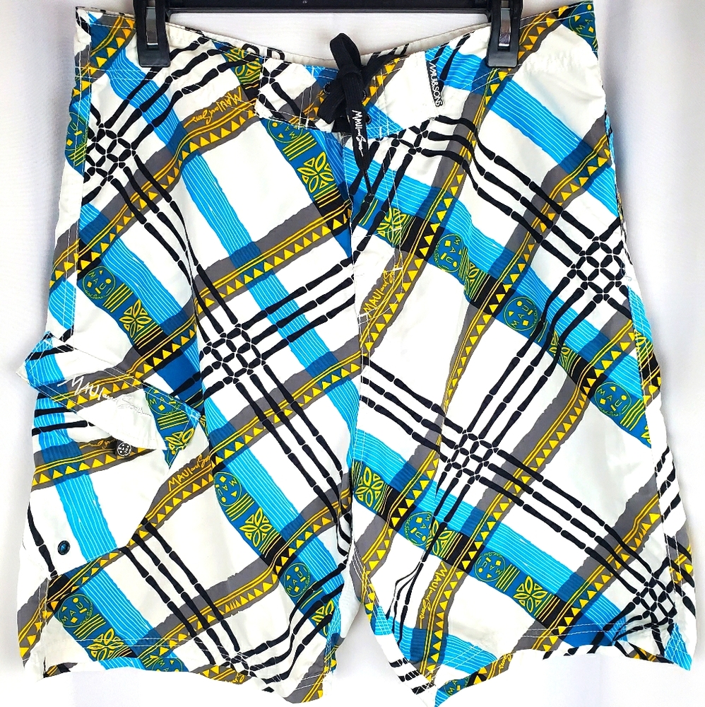 maui and sons board shorts size 34